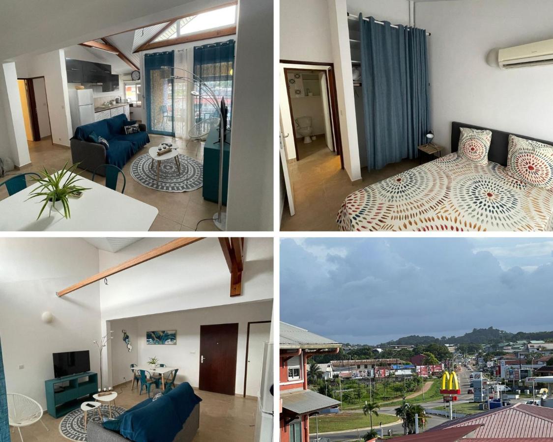 Nana Cocooning- C42- Vue Panoramique - Appartement Cosy Et Lumineux- Cuisine Equipee- Clim-Terrasse Cayenne Ngoại thất bức ảnh